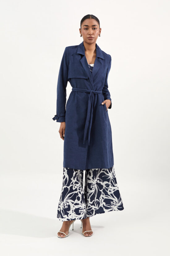 SIENA TRENCH COAT AZUL